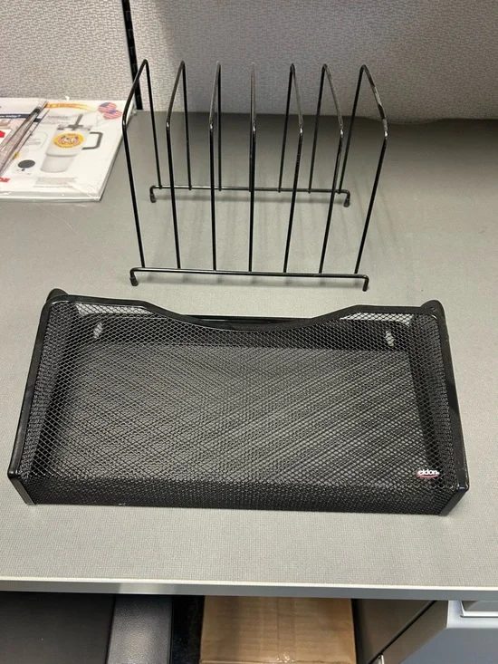 Mesh Desk Tray Organizer in Black - edison - Picture 1 of 8